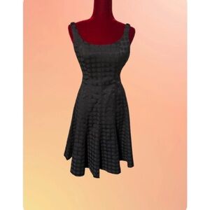 Elegant Black Polka Dot Dress